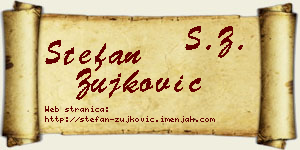 Stefan Žujković vizit kartica